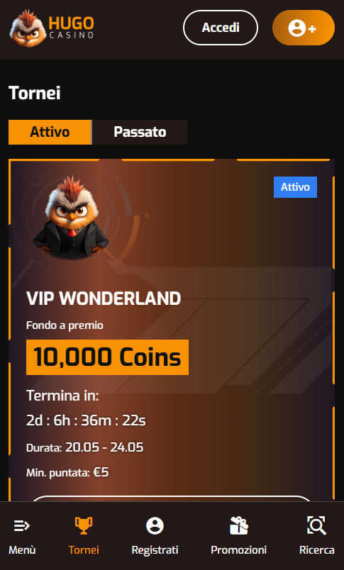 Hugo Casino mobile
